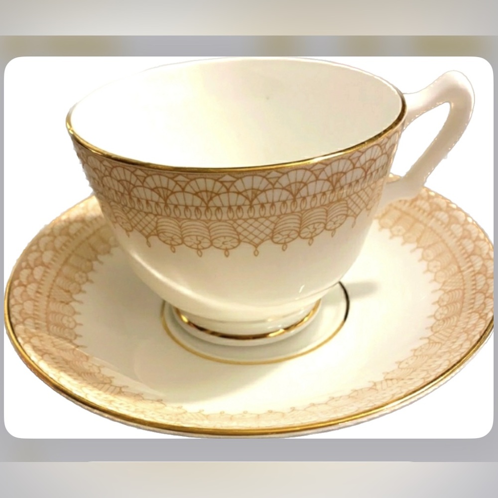 Staffordshire Fine Bone China Cup and Saucer